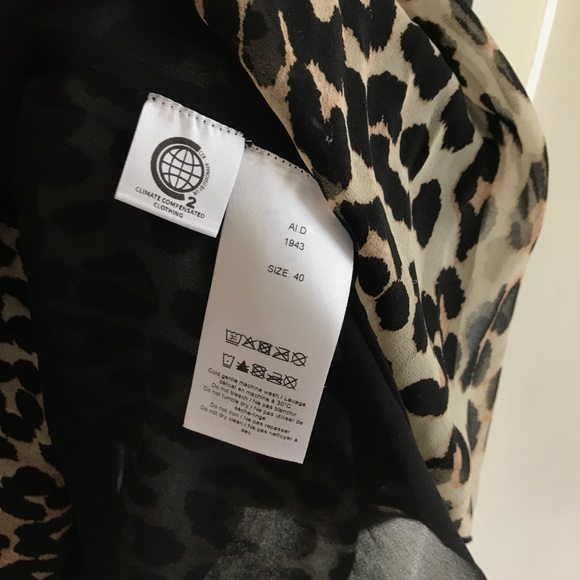 SOLD***GANNI Pleated Georgette Mini Dress - Picture 5 of 5